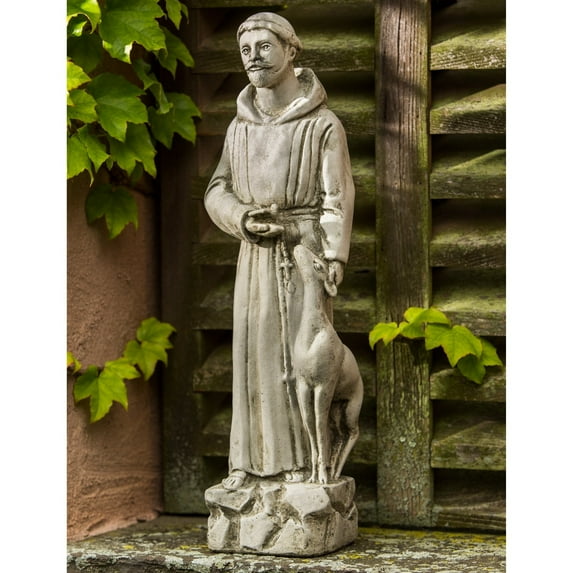 Campania International Small St. Francis with Animals Garden Statue