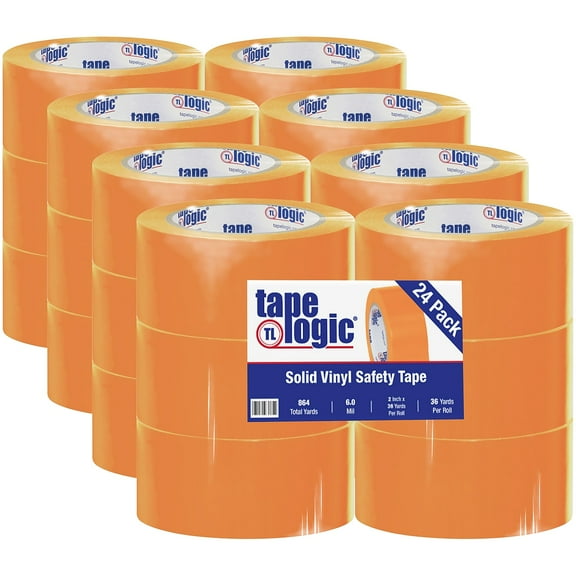 Tape Logic Vinyl Safety Tape Solid Orange 2" x 36yds. 24/Case (T9236O)