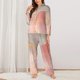 thumbnail image 2 of Balery Abstract Marble Texture Conjunto de Pijama con Estampado para Mujer, Conjunto de Dos Piezas con Manga Larga, Ropa de Dormir Suave con Bolsillos, Pijamas Cómodos-Medium, 2 of 7