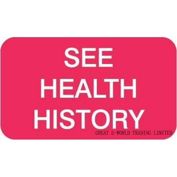  File Folder Chart Labels, MAP2480, See Health, Medical Chart Stickers