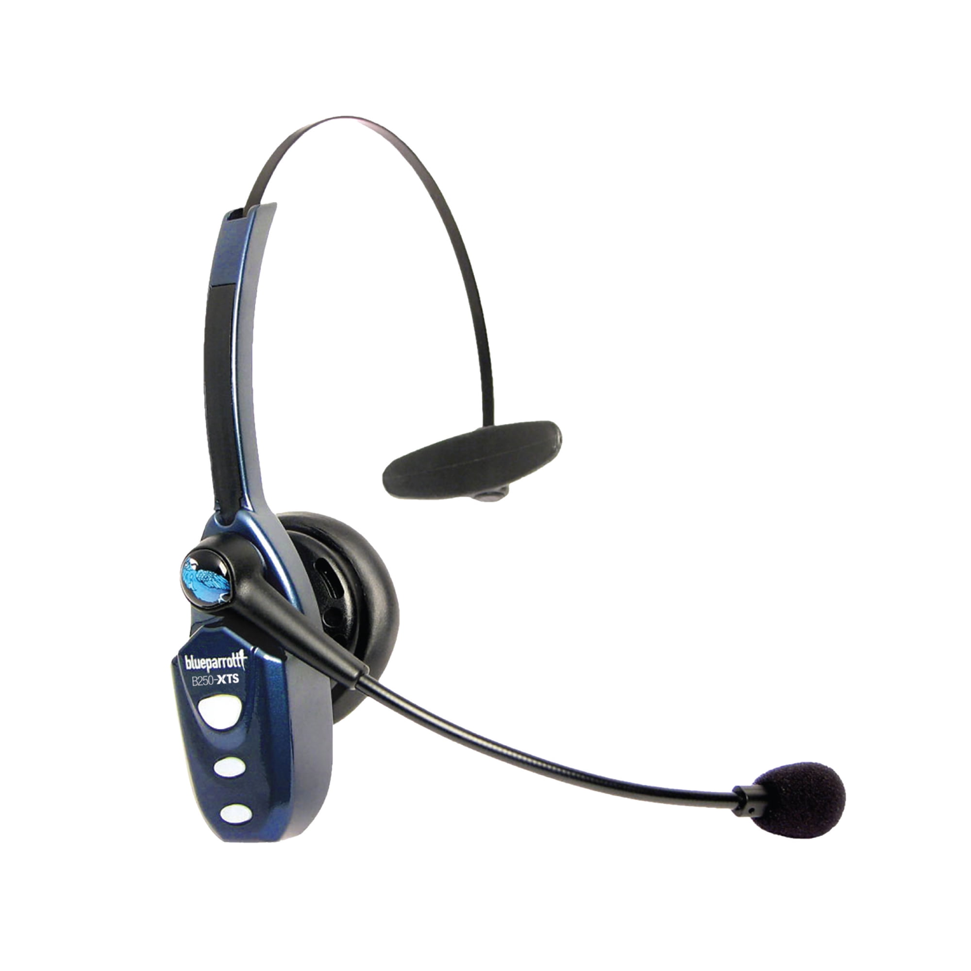 BlueParrott B250-XTS Wireless Bluetooth Mono Headset with 91% Noise Cancellation Microphone & Lightweight Design, Blue