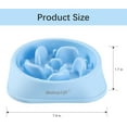 thumbnail image 4 of MateeyLife Slow Feeder Dog Bowls 2PCS, Non Slip Cat Food Bowls, Bloat Stop Maze Dishes, Interactive Feeder for All Breeds 2 Cup LightBlue&DarkBlue, 4 of 9