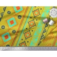 thumbnail image 3 of Soimoi Polyester Crepe Fabric Aztec Geometric Decor Fabric Printed Yard 52 Inch Wide, 3 of 3