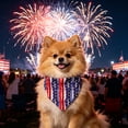 thumbnail image 6 of Dog Bandanas,Pet Neck Scarf for Cat & Small Dog | Triangle Independence Day Printed Dog Bandana | 4th of July Bandana for Festival Pet Photo Shoot,Outdoor Celebration, 6 of 7