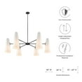 thumbnail image 7 of Modway Beacon 6-Light Chandelier in Opal Black, 7 of 7