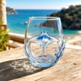 thumbnail image 2 of Ocean Animal Stemless Wine Glass, Coastal Nautical Table Decor, Sea Creature Themed Drinking Cup, Beach House Home Decor, Summer Party Tableware Accent, 2 of 7