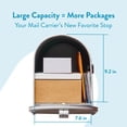 thumbnail image 4 of Architectural Mailboxes Elite Galvanized Steel, Large, Post-Mount Mailbox in White, 4 of 13