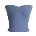 thumbnail image 4 of HNMKIU Cropped Tank Tops For Women Spring And Summer And Spicy Wind Knitted Versatile Base Layer Racerback Top, 4 of 4