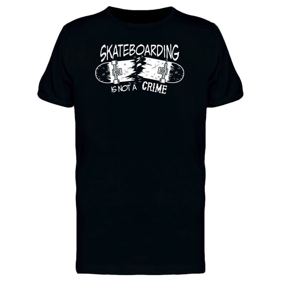 Broken Skate Board T-Shirt Men -Image by Shutterstock, Male 3X-Large