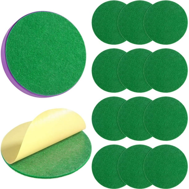 74mm Air Hockey Maillet Feutre Plaquettes Remplacement Air Hockey Pushers Tampons Vert Auto Adhésif Feutre Autocollant Pour74mm Air Hockey Pushers