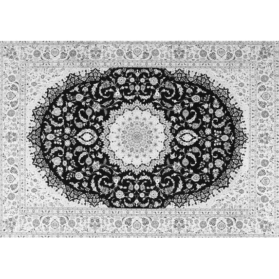 Ahgly Company Indoor Rectangle Persian Gray Traditional Area Rugs, 2' x 5'