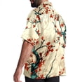 thumbnail image 3 of Tree Men's Short Sleeve Poplin Shirt, Button Down Casual Summer Beach Printed Unisex Shirt, 3 of 6
