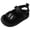 Black, variant on GiLiling Girls Boys Sandals, Open-Toe Sandals with Protective Front Shield Dual Straps, Breathable Mesh Upper Non-Slip Soft Sole Summer Casual Shoes (Black, 9-12 Months)