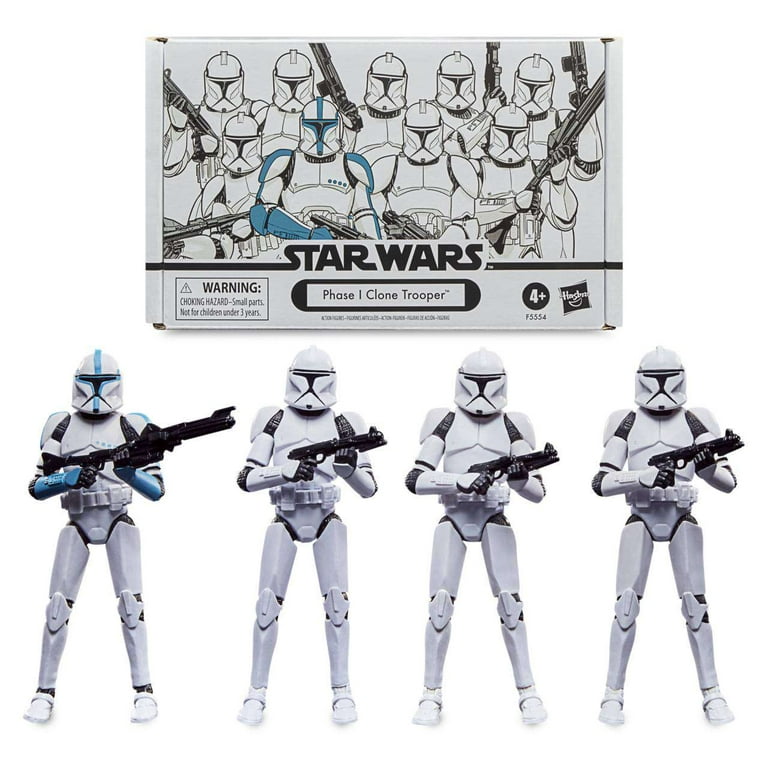Star Wars Vintage Collection Phase I Clone Troopers Action Figure 4-Pack