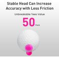 thumbnail image 4 of Amy Sport Golf Tees Step Down Plastic Unbreakable 50 Pack Reusable Bulk Professional Height Control Castle Tee for Practice, 4 of 7
