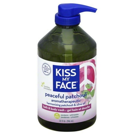 White Patchouli Body - Kiss My Face Peaceful Patchouli Aromatherapeutic Bath & Body Wash, 32 fl oz