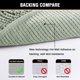 thumbnail image 5 of Alfombra de baño Alfombra de baño Alfombras de baño para baño Alfombras de baño antideslizantes Alfombra de chenilla extra gruesa 17 "x 24" Absorbente Suave Shaggy Lavable Secado rápido Alfombras de felpa para bañeras - NavySage24 "x 42", 5 of 5