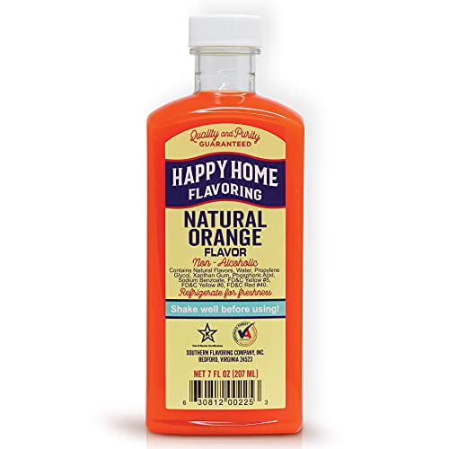 Happy Home Natural Orange Flavoring, Nonalcoholic, Certified Kosher, 7 oz
