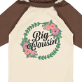 thumbnail image 4 of Inktastic Big Cousin with Flower Circle Girls Long Sleeve Baby Bodysuit, 4 of 5