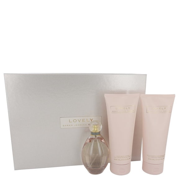 Sarah Jessica Parker Lovely Gift Set -- 3.4 oz Eau De Parfum Spray 6.7 oz Body Lotion 6.7 oz Shower Gel for Women Shower Gel oz