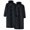 Black, variant on Sentmoon 2 Pieces Rain Jacket Women Waterproof with Hood Long Sleeve Women's Raincoats Solid Color Lightweight Button up Rain Ponchos for Travel, Hiking & Daily Use Free Size
