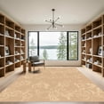thumbnail image 2 of ODIKA 3'x5' Machine Washable Non-Slip Area Rug, Earthy Speckle Modern Hide Inspired Floor High Traffic Rug, Beige, 920962, 2 of 5