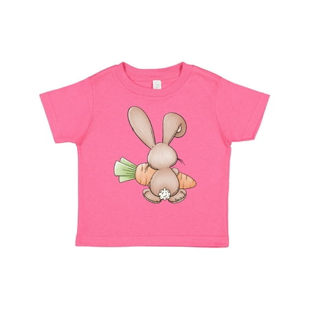 

Inktastic Bunny Rabbit Backside with Carrot Gift Toddler Boy or Toddler Girl T-Shirt