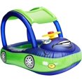 thumbnail image 1 of 2025 New Baby Inflatable Pool Float with Canopy, Car Shaped Babies Swim Float Boat with Sunshade Safty Seat for Toddler Infant Swim Ring Pool (Blue)), 1 of 4