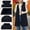 (Fashion 2)Black, variant on Women's Winter Long Hooded Puffer Vest Stand Collar Sleeveless Puffy Coat with Pockets