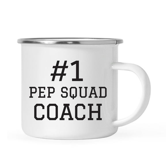 Koyal Wholesale Stainless Steel Campfire Coffee Mug, #1 Pep Squad Coach, 1-Pack