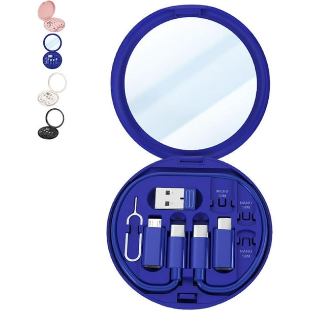 Estuche para cables 9 en 1 divertido, estuche para cables 9 en 1, estuche organizador de cables 9 en 1 de Classupery, estuche para cargador de cables 9 en 1, estuche para cables divertido, caja de cab