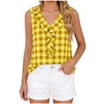 thumbnail image 2 of Kezqiaxn Womens Summer Tops Ruffled Sleeveless V-Neck Casual Shirts 2026 Summer Trendy Dressy Work Business Blouses, 2 of 5