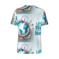 thumbnail image 2 of Daiia Let's go Travel Around the World Mens Baseball Jersey Button Down Shirts Short Sleeve Sports Uniforms-3X-Large, 2 of 9