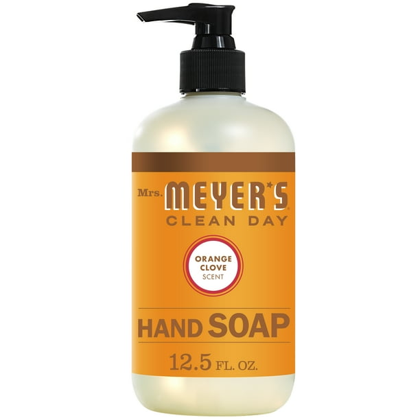 Mrs. Meyer's Clean Day Liquid Hand Soap Bottle, Orange Clove Scent, 12.