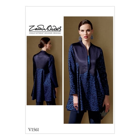 Vogue Patterns Sewing Pattern MISSES' LINED SWING JACKET WITH SHAPE DETAIL-All Sizes in One