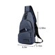 thumbnail image 3 of Bolsa de pecho para hombres con orificio para USB y auriculares, mochila multifuncional - azul oscuro, 3 of 6