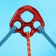 thumbnail image 1 of Placa de aparejo de pata de 4 agujeros, accesorio de puente de cuerda para exteriores, rodamiento de cuerda resistente Rojo, 1 of 8