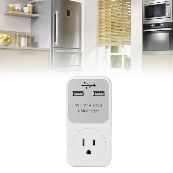 Charging Socket Converter, Impact Resistance Travel Plug Converter US Plug 120V for Daily Life and Trip