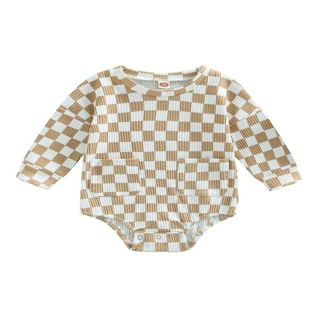 Combinaisons à Col Triangle à Manches Longues et Manches Longues Casual Babys