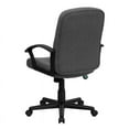 thumbnail image 4 of Flash Furniture Garver Mid-Back Gray Fabric Executive Swivel Office Chair with Nylon Arms, 4 of 5