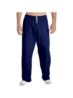 Gildan Men's Open Bottom Pocketed Jersey Pant with Drawstring