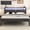Gray, variant on E-motie Full Bed Frame with Storage Headboard, Metal Platform Bed Frame with LED and Charging Station, Brown