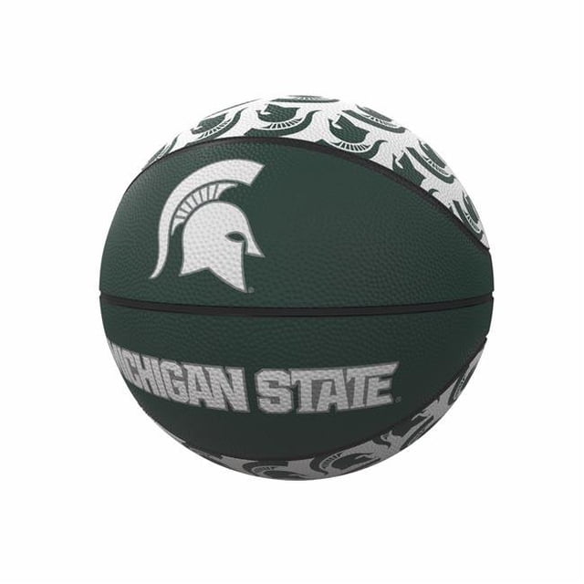 Logo Brands MI State Repeating Logo Mini-Size Rubber Basketball