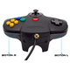 thumbnail image 5 of Control Alámbrico Compatible Con N-64 Analógico, 5 of 6