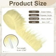 thumbnail image 2 of Tejido de Piel Sintética Uxcell, 60 x 2 Pulgadas de Piel Sintética Esponjosa, Tiras Pre-cortadas para Manualidades de Barba, Amarillo Crema, 2 of 7