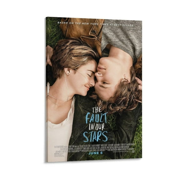 The Fault in Our Stars Classic Movie Poster Canvas Poster Wall Art Picture Prints Hanging Photo Gift Decor Home Posters Artworks 12x18inch(30x45cm)