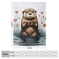 thumbnail image 4 of ARISTURING  Otter Blanket Cute Animal Blanket Soft Fuzzy Plush Throw Blankets for Couch Bed, 4 of 6