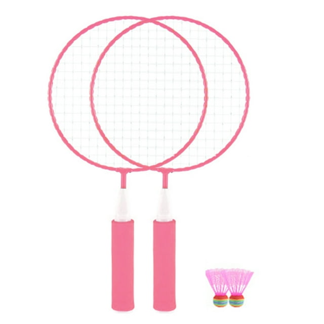 2PCS Kids Tennis Racquet Training Tennis Racket with 2 Badminton for Outdoor