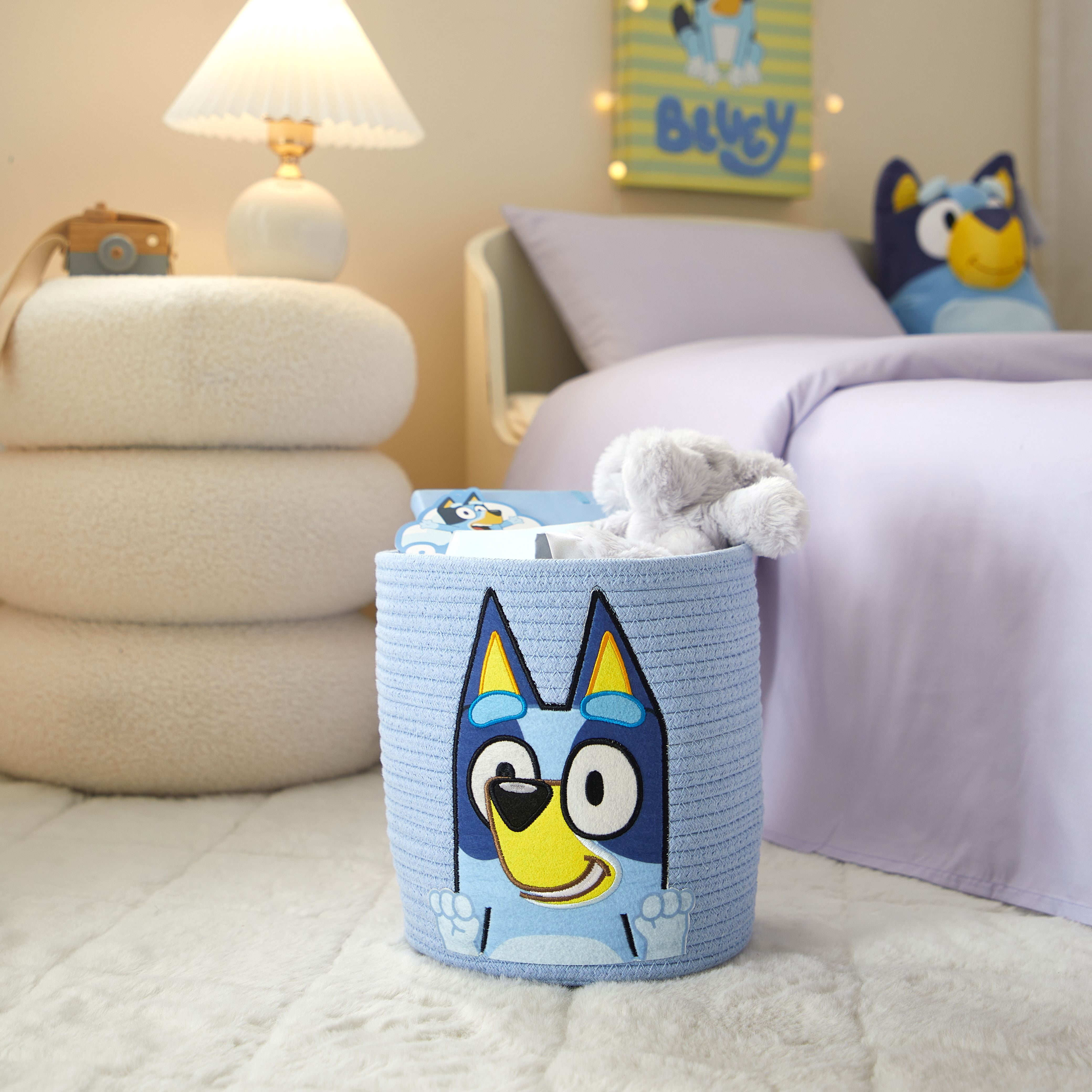 BBC Bluey Rope Storage Basket, 10" X 10"