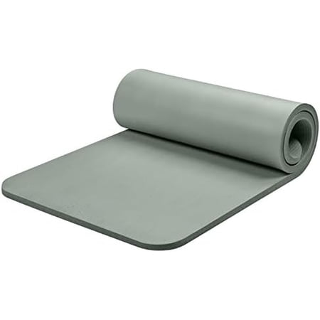 Solana Yoga Mat 1" Thick w/Nylon Strap for Men & Women - Non Slip Exercise Mat for Home Yoga, Pilates, Stretching, Floor & Fitness Workouts Sage,1 inch